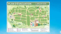 Panneau plan de camping