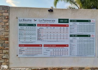 Photo panneau tarif 100% personnalisé signaletique camping cartel creatif