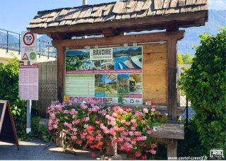 Photo panneau tarif personnalisé signaletique camping cartel creatif